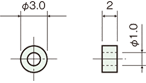 Ceramic spacerDrawing