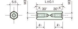 Titanium spacerDrawing