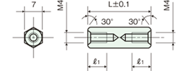 Titanium spacerDrawing