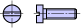 Slotted cylinder head screwDrawing