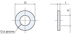 PolysliderスラストWasherDrawing